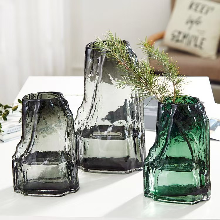 Vas kaca patri kaca buatan gaya Cina