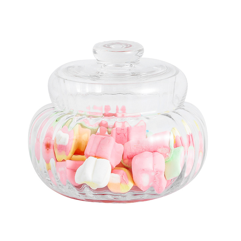 Toples kaca sederhana berbentuk labu